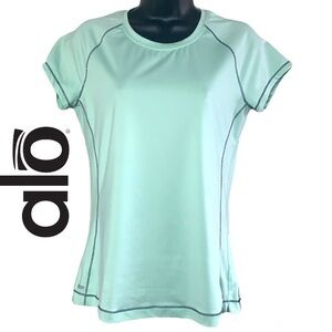 Alo Yoga Mint Cool Fit Women’s Activewear T-Shirt Size L